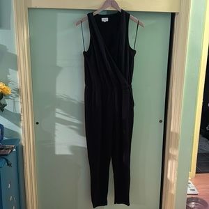 Lou & Grey Crossbody jumpsuit, skinny leg — L